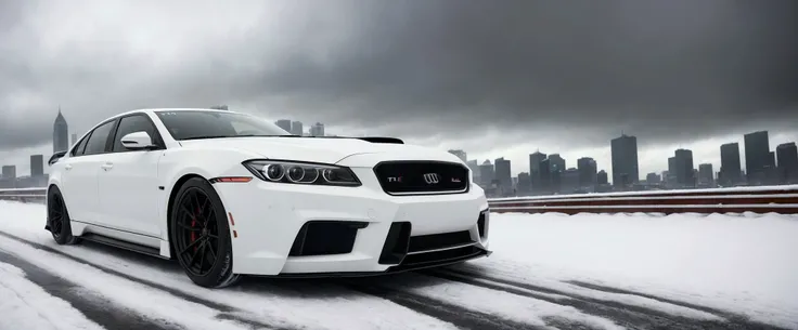 full frame photo a car long sedan prototype for future, detailed body, extremedetailed agressive face, symmetrical white eyes, (LB-performance body kit:1.2), at through a snow-covered metropolis, fantastic black clouds in the sky, intricate details, raw photo, wide angle
(epic realistic, hdr, intricate details, hyperdetailed, cinematic, rim light, muted colors:1.2)