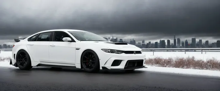 full frame photo a car long sedan prototype for future, detailed body, extremedetailed agressive face, symmetrical white eyes, (LB-performance body kit:1.2), at through a snow-covered metropolis, fantastic black clouds in the sky, intricate details, raw photo, wide angle
(epic realistic, hdr, intricate details, hyperdetailed, cinematic, rim light, muted colors:1.2)