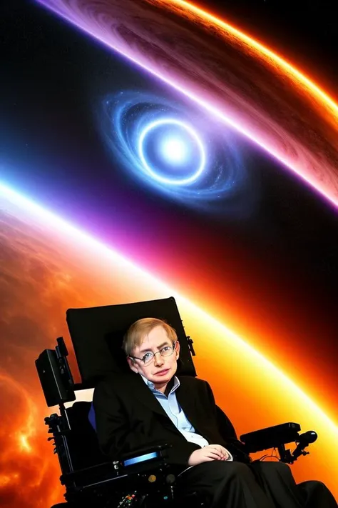 (stephen hawking :1.1) represents the structure of a black hole, event horizon, atom, quarks, nucleus, hdr, hyperdetail