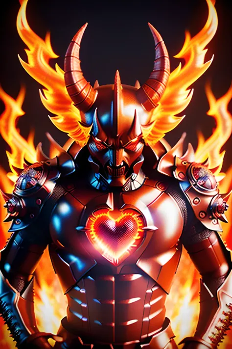 high quality image, A flesh ((human)) ((devil's heart)) burning hell, princess tower, Chains, Red hue, highly detailed, high resolution, ((ray tracing reflections)), dramatic lighting, 8k, intricate complexity, heavy volumetric cinematic perfect light, flames, pain, lava, demons, ((((The devil's human body)))), magical beams, epic scene, metal shards, red fire horns, fire rain, surreal futurism, realistic photo, photographed on a Canon EOS-1D X Mark III, 50mm lens, F/2.8, ((((intricately detailed, hyperdetailed)))), ((RAW color)), sharp focus, HDR, 4k resolution, Cinematic film, (((photorealistic 3d render))), ((scary))