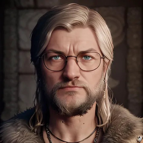 <lora:utak3r_v10:1> Portrait of (utak3r:1.3) as (viking warrior:1.1), (barbarian), wearing glasses, epic character composition, by ilya kuvshinov, alessio albi, nina masic, sharp focus, natural lighting, subsurface scattering, f2, 35mm, film grain, masterpiece, (intricate details: 1.3)