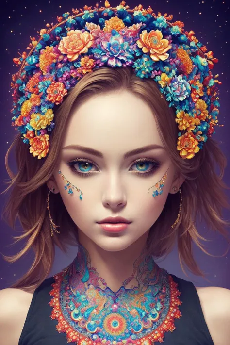 (masterpiece, top quality, best, official art, beautiful and aesthetic:1.2),(masterpiece, top quality, best quality, official art, beautiful and aesthetic:1.2), (1girl), extreme detailed,(fractal art:1.3),colorful,highest detailed