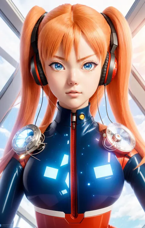 (Overhead view),dynamic angle,ultra-detailed, illustration, close-up, straight on, 1girl,
((souryuu asuka langley, interface headset, red bodysuit:1.4, blonde)),Her eyes shone like dreamy stars,(glowing eyes:1.233),(beautiful and detailed eyes:1.1),(expressionless,closed mouth),(standing),
(mechanic room with tools<machine guns> and spaceship window<an epic space view outside the window> in a white SPACESHIP),
(night:1.2),dreamy, [[delicate fingers and hands:0.55]::0.85],(detail fingers), <lora:OC:1>