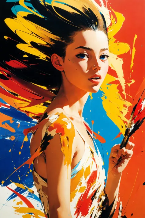 1 girl
brush strokes abstract
by John Berkey