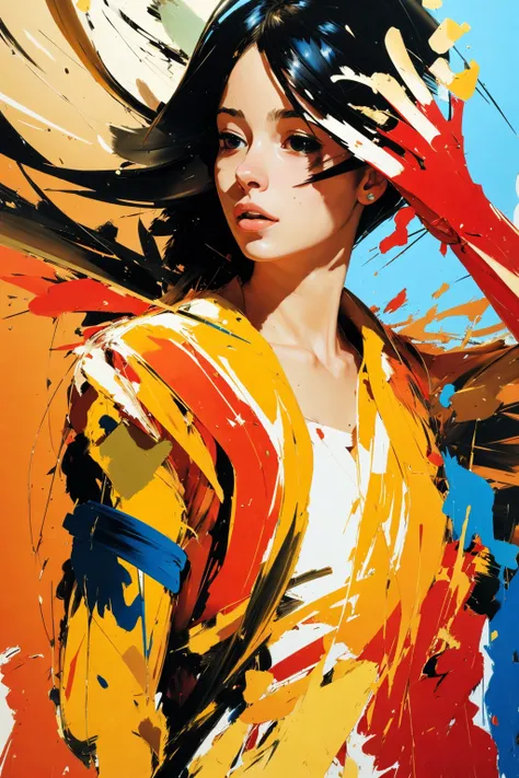 1 girl
brush strokes abstract
by John Berkey