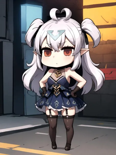 masterpiece, best quality, highres BREAK
dsdili, red eyes, long hair, two side up, hair ornament, pointy ears, ahoge, small breasts, blue dress, thighhighs, garter straps, gloves, 1girl, solo BREAK
full body, chibi, april fools
<lora:dsdili_lc:1> <lora:aprilfools_style_lc:1>