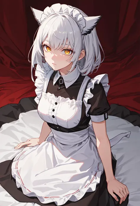 best quality, masterpiece, highres, solo, (ptilopsis_arknights:1.10), (maid:1.40), (long maid dress:1.15), 25 <lora:ptilopsis_arknights:0.80>