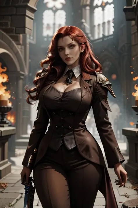 Maria Van Lora, style of warhammer 40k  <lora:Maria_Van_Lora:1.1>