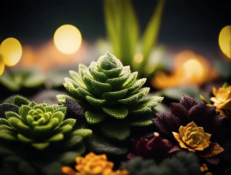 <lora:dooli_yiu_v10:0.7>, a close up of a bunch of green plants,
fade, slate gray, orange color lookup, (teal and orange:0.7), cinematic colors, vignette, lowkey, glowing, dark depth of field