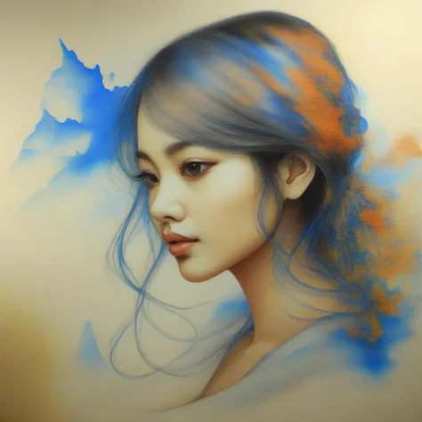 masterpiece, best quality, water ink,1girl <lora:YQXL_QLJS:1.6>