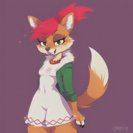 (furry art, uploaded on e621:1.4), cute, solo, 1girl, <lora:FrankieFoster:.9>, frankie foster, anthropomorphic, detailed fur, (fluffy anthro furry:1.5), small muzzle, furry female, white fur,