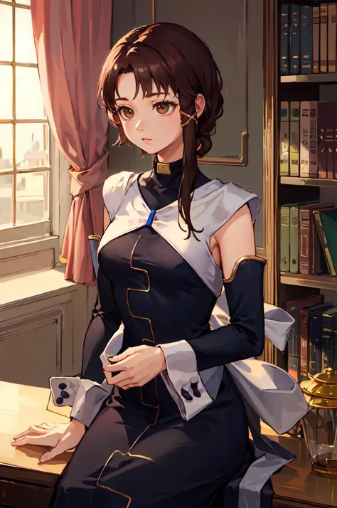 <lora:ps-lain-wasabiya:1> pslain, x hair ornament, dress, hoop, brown eyes,, ultra detailed, masterpiece, best quality,