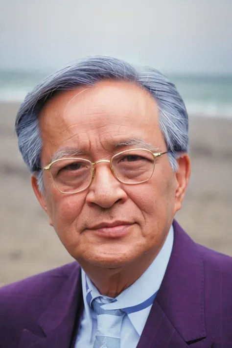 photo of a (men),serious look ,standing at (beach), portrait photo,Plaid shirt, full body, (closeup:1.2),white hair,
<lora:guanhaishan:0.8>