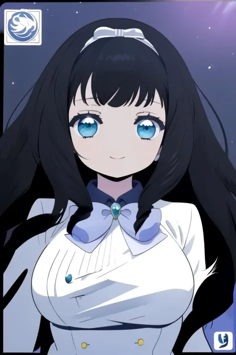 helona_1,blue eyes, black hair, long hair, hair bow, hairband, very long hair, drill hair, smirk, glowing right eye, night, (purple mist:1.4), tall female, full body, spotlight, card game, heterochromia with blue and yellow, feathers scattered, black cat, 
((cinematic light)), hyper detail, dramatic light, intricate details, (best quality:1.2), highly detailed,Anime, Moe, illustration, (masterpiece, best quality, ultra-detailed, best shadow), (detailed background:1.4), (beautiful detailed face, beautiful detailed eyes), high contrast, (best illumination, an extremely delicate and beautiful), <lora:helona:0.8> <lora:hetechro_YB_v100:1.2>