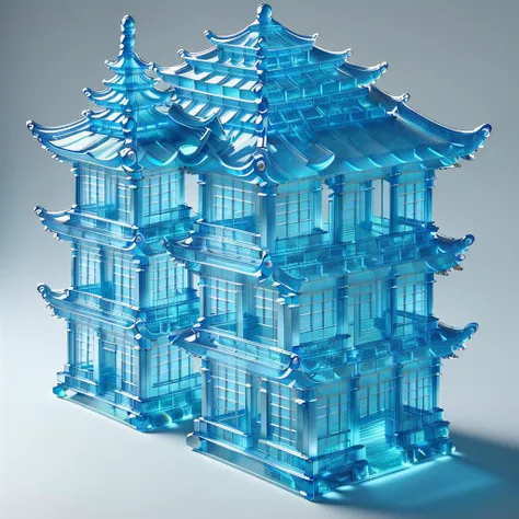 <lora:ral-blueresin:1> Ral-blueresin, pagoda