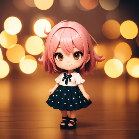 1girl, chibi, cute face, full body, bokeh background, <lora:copax_bokeh_v1-000004:1>