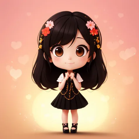 1girl, chibi, cute face, full body, bokeh background, <lora:copax_bokeh_v1-000004:1>