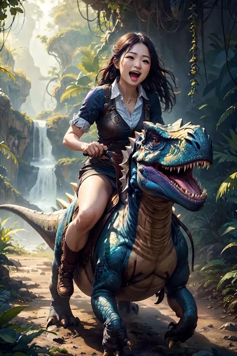 erjie<lora:Threesister-erjiev2:0.3>, happy to riding a dinosaur \((masterpiece, best quality:1.2), Blue and purple jungle dinosaur tricerasauruss<lora:EdobDinosaurs_v1.0:0.3>, (realistic:1.5)\), <lora:riding_a:0.3>,<lora:add_detail:0.1>
best quality, masterpiece,8k,highest texture,highres,soft light,perfect shadow,
evenly mix females and males of all ages and races in same proportions, all faces and pictures must be different, use all spectre of your different emotions from happiness to anger, do what you want and how you want,