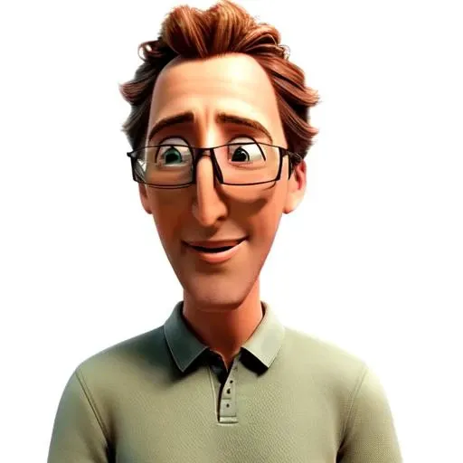 <lora:BirdMovie:0.7> Tulio, human, best quality, masterpiece, smile, standing, detailed, glasses, from side, portrait, close up