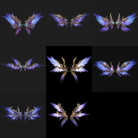 game icon institute, game icon,A pair of wings, masterpiece, best quality, black background, full body ,
<lora:GameIconResearch_wings2_Lora:1>
