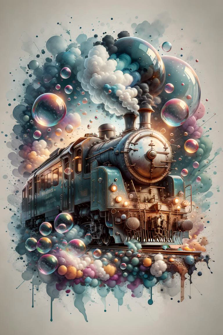 <lora:wc-bubble-style-darquelilly-v1:1> wcbstyle, train, bubble
