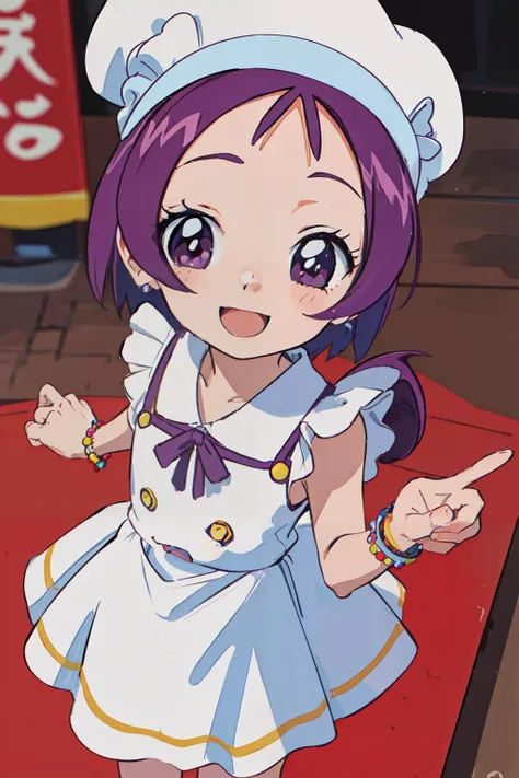 (masterpiece, best quality;1.3), extremely detailed ,ultra detailed, :D,
<lora:onpu_segawa_v1_5:0.7>segawa onpu, onpucos01, white dress, idol, smile, from above,Confectioner's Clothing