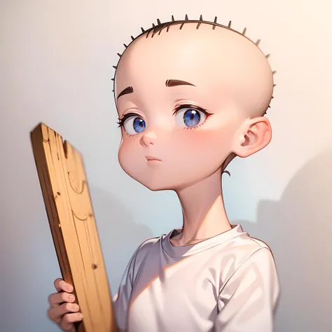 ((masterpiece, best quality)),solo,1boy, upper body, Jonny2x4, bald, white shirt, <lora:Jonny2x4_v308v106:0.6>, gradient background,