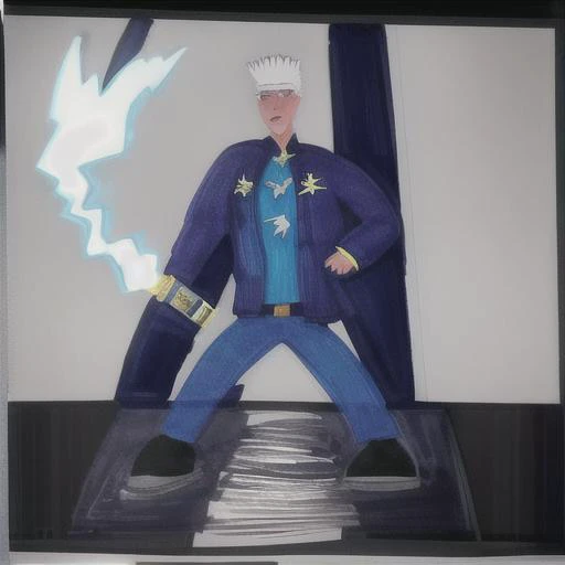 masterpiece, award-winning, perfect image, perfect face, (sfw), a full-body photo of Vergil(DMC5) holding a katana, ((chrischanstyle)), white hair, dark background with lightning <lora:Character-Vergil:0.8> <lora:Style-ChrisChan:1.6>