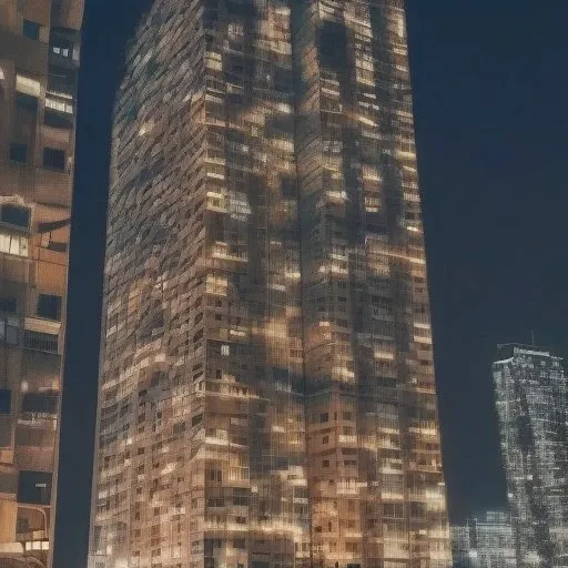 svtbuild, during night time, panel skyscrapers, (huge buildings:1.4),
