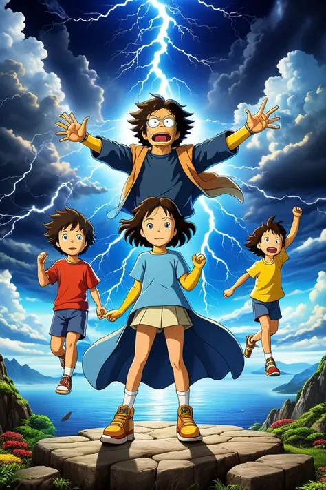 Nightcore studio ghibli, Toei Animations, (the simpsons style:0.7), dysfunctional family deal with comical situations, (Hyperreal:1.4),
(full body:1.65) raw, dynamic, vibrant, use of unusual colors, cinematography
transhumanistic demigod goddess,
<lora:DetailedEyes_xl_bdsqlsz_V1:0.5>detailed eyes, detailed face, detailed skin,
blue eye using airbrush Japanese 70s technique, represented in airbrushed, thunderstorms background,