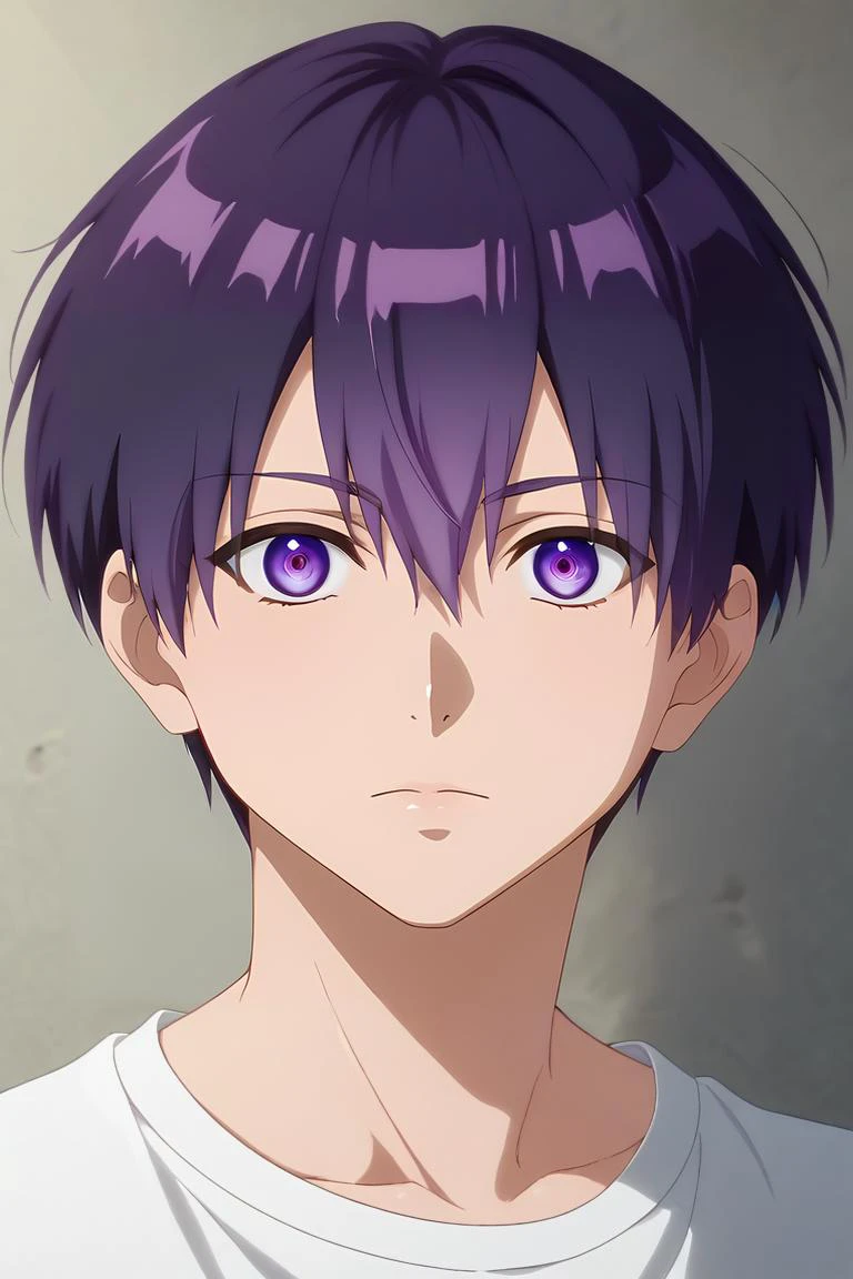 score_9, score_8_up, score_7_up, source_anime, rating_safe, intricate details, (photorealistic:0.6), looking at viewer, , 1boy, solo, male focus, <lora:yuuki_izumi_pony:0.88>, yuuki_izumi, purple hair, purple eyes, short hair, hair between eyes, symmetry, ayers rock, dusk, legs together, relaxed, , <lora:sdxl_lightning_8step_lora:1>