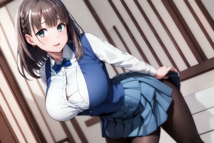 high resolution、4K、Masterpiece、2 big breasted girls、One Man、2 girls、Face-to-face sitting position、Sex、Bare your breasts、Exposing the breasts、Hotel Rooms、stand、Micro Mini Skirt、No panties、Pussy、Nipples、blush、Absolute area、Masturbation、Love juice、Climax、Squirting、Full body portrait、tough、stand、vibrator、Black Pantyhose、Masturbation、