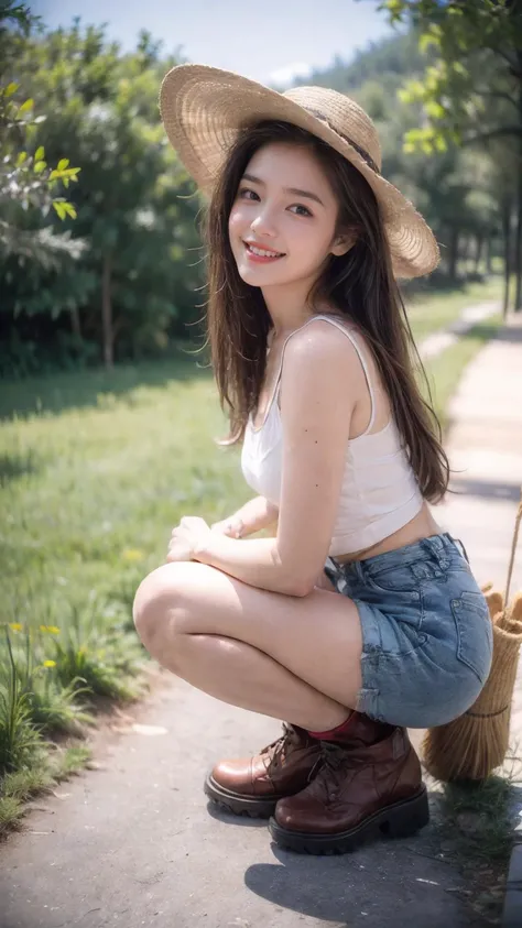 1girl,solo,photo of a cute girl,full body,light smile,charming,20yo,black hair,black eyes,Lightweight clothes,hiking boots,sun hat,sunscreen,insect repellent,dynamic angle,
Wildflower meadows,vibrant colors,rolling hills,fresh air,panoramic views,picturesque hikes,
<lora:add_detail:1>,<lora:retrobeauty_20231129192052:1>,