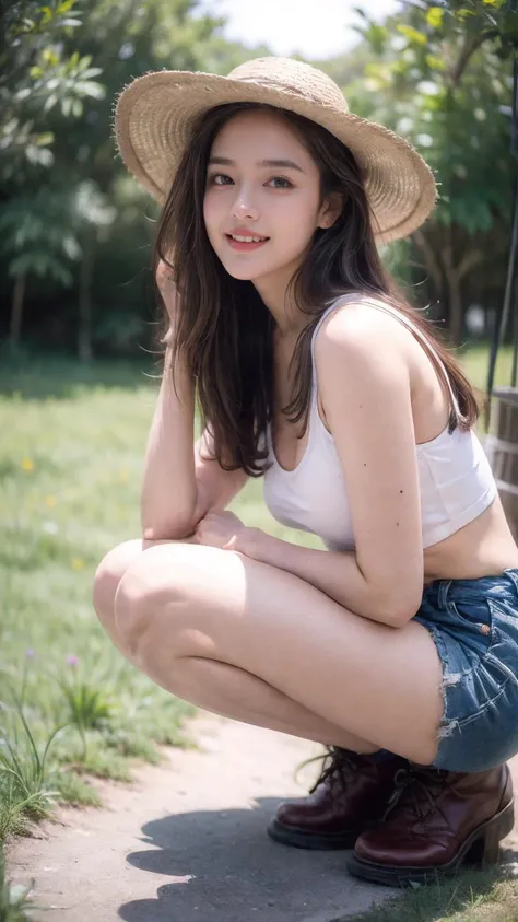 1girl,solo,photo of a cute girl,full body,light smile,charming,20yo,black hair,black eyes,Lightweight clothes,hiking boots,sun hat,sunscreen,insect repellent,dynamic angle,
Wildflower meadows,vibrant colors,rolling hills,fresh air,panoramic views,picturesque hikes,
<lora:add_detail:1>,<lora:retrobeauty_20231129192052:1>,