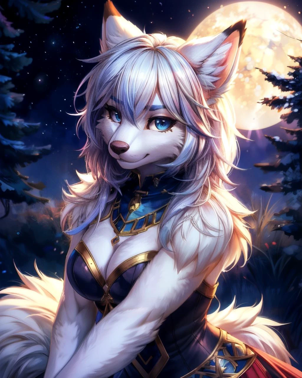 anthro furry female,<lora:hairdetailer:0.2>, <lora:add_detail:0.3>, fluffy, two tone hair, <lora:zoom_slider_v1:-1.5>,