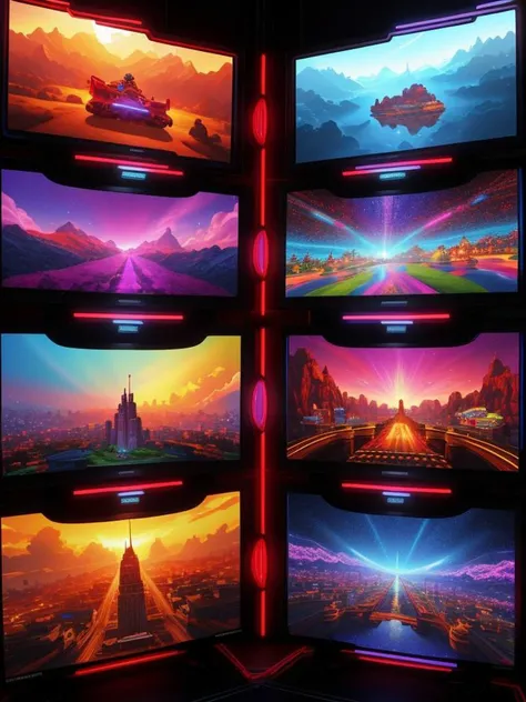 Extremely Detailed Digital CG Art Mashup,
A mashup of many different 2010's decade pop culture fads, trends and personalities, video games, tv shows, bands and musicians, multiple views,