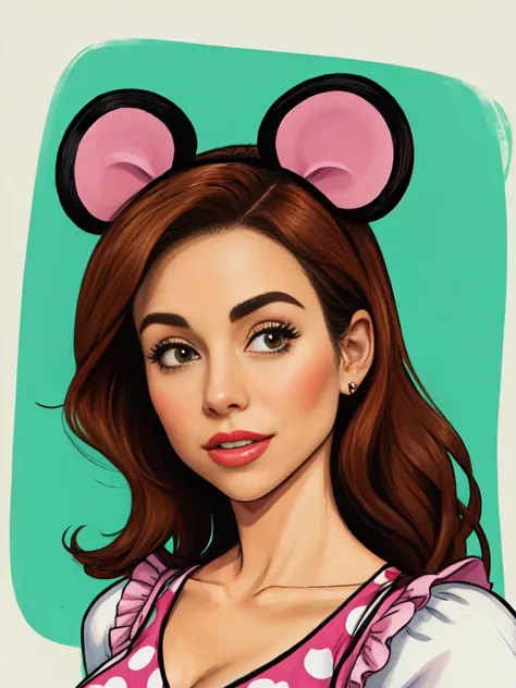 ((sfw)), add_detail, masterpiece, Minnie Driver as Minnie Mouse,