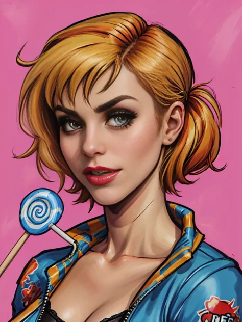 add_detail, masterpiece, Sarah Michelle Gallar as Lollipop Chainsaw,