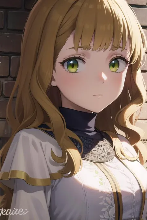 mimosavermillion, <lyco:mimosavermillionv2-lyco-nochekaiser:1>,
mimosa vermillion, brown hair, (green eyes:1.5), blunt bangs, bangs, medium hair, wavy hair,
BREAK dress, capelet, long sleeves,
BREAK looking at viewer, full body, upper body,
BREAK outdoors,
BREAK <lora:GoodHands-vanilla:1>, (masterpiece:1.2), best quality, high resolution, unity 8k wallpaper, (illustration:0.8), (beautiful detailed eyes:1.6), extremely detailed face, perfect lighting, extremely detailed CG, (perfect hands, perfect anatomy),