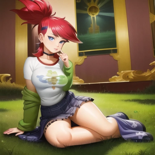 ((best quality)), ((highly detailed)), masterpiece, ((official art)), (detailed eyes, deep eyes), (1girl:1.33, solo), full body, <lora:frankieFosterLora_v1:.9>, frankie foster
