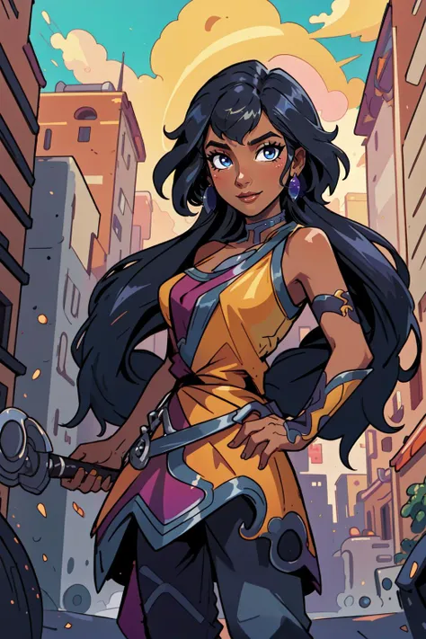 (masterpiece, best quality), intricate details,
1girl, <lora:Nilah_LoL:0.8> nilah \(league of legends\), 1girl, yellow dress, black pants, black hair,
<lora:EnvyCuteMix05:0.8>