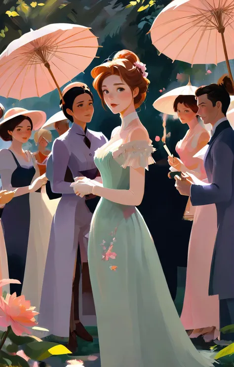 (stylized digital painting), Nerdcore aesthetic, a high-society gala gone wrong. A scream pierces the air, a figure collapses to the floor, a pool of crimson spreading beneath them, soft-hued colors, stunning detailed background. dark and moody, a mesmerizing blend of light and shadow. masterpiece, absurdres, intricate details <lora:envyStarlightStylized_v10:0.9>