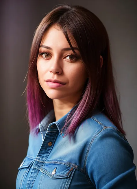 portrait of skswoman, excited , wearing jeans , with burgundy Straight hair , background dungeon epic (photo, studio lighting, hard light, sony a7, 50 mm, matte skin, pores, colors, hyperdetailed, hyperrealistic), <lyco:Blanca Suarez:1.1>