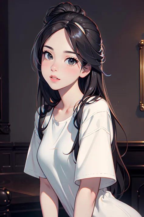 z03-001, seductive leaning forward detailed skin, ultra realistic 8k cg, picture-perfect face, flawless, clean, masterpiece, professional artwork, famous artwork