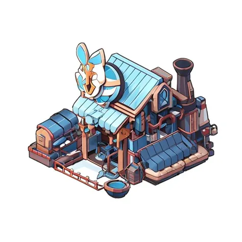 game icon institute, game icon, Qjianzhu,(white background), HD, 2d,<lora:game icon institute_Qjianzhu_1:0.8>,
