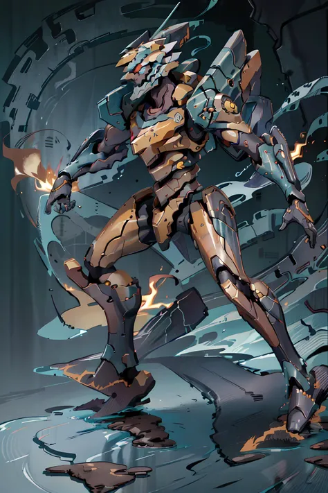 running at viewer, two legs, full body shot, <lora:add_detail:0.1>, detailed, extremely detailed, intricately detailed, evagod, evangelion mecha, science fiction, looking at viewer, official art, Best quality,  <lora:mecha_offset:0.25>, uniform colors, flames, dust, explosion, violent, one head, warning stripes, chunky, wide, blocky, Zaku, thrusters, rockets, high velocity,  <lyco:metalgear-ray_v10:0.95>, metalgear-ray, <lora:EVAIII:0.45>, inhuman,  <lora:[prosthetic quadruped,Quadruped machinery,mechanical tail,mechanical parts, robot joints,hydraulic system,headgear,four feet]:1>, prosthetic, quadraped machinery,  <lora:theMechwarriorRPGArt_theMechwarriorRPGArt:0.25>