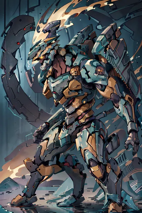 running at viewer, two legs, full body shot, <lora:add_detail:0.1>, detailed, extremely detailed, intricately detailed, evagod, evangelion mecha, science fiction, looking at viewer, official art, Best quality,  <lora:mecha_offset:0.25>, uniform colors, flames, dust, explosion, violent, one head, warning stripes, chunky, wide, blocky, Zaku, thrusters, rockets, high velocity,  <lyco:metalgear-ray_v10:0.95>, metalgear-ray, <lora:EVAIII:0.45>, inhuman,  <lora:[prosthetic quadruped,Quadruped machinery,mechanical tail,mechanical parts, robot joints,hydraulic system,headgear,four feet]:1>, prosthetic, quadraped machinery,   <lora:Helltaker:0.2>