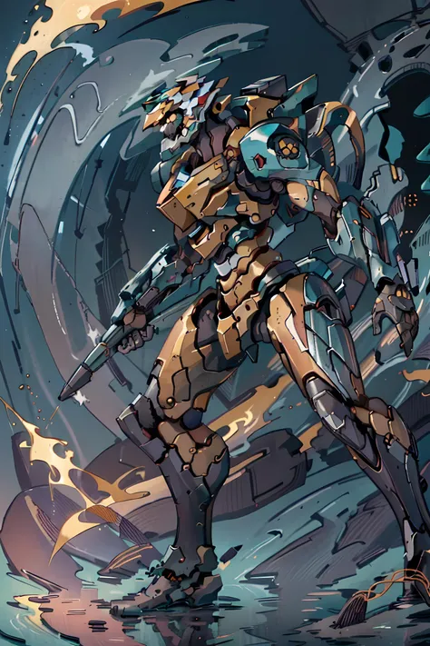 running at viewer, two legs, full body shot, <lora:add_detail:0.1>, detailed, extremely detailed, intricately detailed, evagod, evangelion mecha, science fiction, looking at viewer, official art, Best quality,  <lora:mecha_offset:0.25>, uniform colors, flames, dust, explosion, violent, one head, warning stripes, chunky, wide, blocky, Zaku, thrusters, rockets, high velocity,  <lyco:metalgear-ray_v10:0.95>, metalgear-ray, <lora:EVAIII:0.45>, inhuman,  <lora:[prosthetic quadruped,Quadruped machinery,mechanical tail,mechanical parts, robot joints,hydraulic system,headgear,four feet]:1>, prosthetic, quadraped machinery,   <lora:Helltaker:0.2>