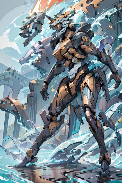 running at viewer, two legs, full body shot, <lora:add_detail:0.1>, detailed, extremely detailed, intricately detailed, evagod, evangelion mecha, science fiction, looking at viewer, official art, Best quality,  <lora:mecha_offset:0.25>, uniform colors, flames, dust, explosion, violent, one head, warning stripes, chunky, wide, blocky, Zaku, thrusters, rockets, high velocity,  <lyco:metalgear-ray_v10:0.95>, metalgear-ray, <lora:EVAIII:0.45>, inhuman,  <lora:[prosthetic quadruped,Quadruped machinery,mechanical tail,mechanical parts, robot joints,hydraulic system,headgear,four feet]:1>, prosthetic, quadraped machinery, mechanical joints, large joints,  <lora:lihui4JXK-b2-bf16-128-128-1-re1-ep3-768-DA-5015fix:1>, mechanical horn,