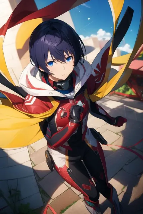 masterpiece, best quality, , 1boy, solo, male focus, looking at viewer, , , <lora:mirai_kakehashi:0.72>, mirai_kakehashi, ,